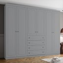 Ver imagem 1 de Guarda Roupa Casal Nova York 6 Portas 4 Gavetas Espresso Móveis