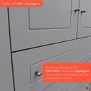 Ver imagem 5 de Guarda-Roupa Casal 6 Portas 4 Gavetas Nova York Espresso Móveis Cinza