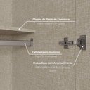 Ver imagem 6 de Guarda-Roupa Casal 6 Portas 4 Gavetas Nova York Espresso Móveis Cinza