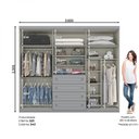 Ver imagem 4 de Guarda Roupa Casal Nova York 6 Portas 4 Gavetas Espresso Móveis