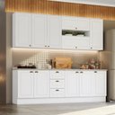 Ver imagem 2 de Cozinha Modulada 10 Pecas 240 Cm Ce792 Americana Branco Calcare Henn
