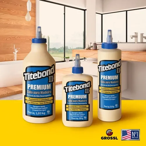 KIT 6 COLA MADEIRA PROFISSIONAL TITEBOND 2 PREMIUM WOOD GLUE 516 - 3