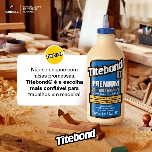 KIT 6 COLA MADEIRA PROFISSIONAL TITEBOND 2 PREMIUM WOOD GLUE 516 - 2