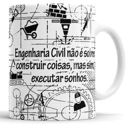 Caneca Profissão Engenharia Civil - 2