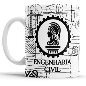 Caneca Profissão Engenharia Civil
