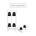 Ver imagem 6 de Guarda-Roupa Encanto Compacto com Pés Retrô - Cinamomo Off White - Madetec