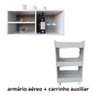 Carrinho Multiuso + Armário Para Apartamento e Cabeleleiro - 2