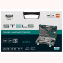 Ver imagem 3 de Jogo Soquete Ferramentas Encaixe 1/4"- 1/2" (76 Peças)- Stels