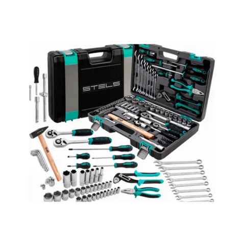 Jogo Soquete Ferramentas Encaixe 1/4"- 1/2" (76 Peças)- Stels