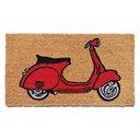 Ver imagem 1 de Capacho Uzoo Fibra de Coco Rt 60x33cm Vespa Vermelha