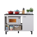 Ver imagem 6 de Balcão para Cooktop 1 Porta 3 Nichos Cook Branco/Preto Tx