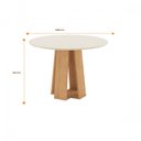 Ver imagem 2 de Mesa Sala de Jantar Styllo Redonda Vidro Off White