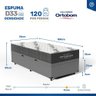 Cama Box Baú com Colchão Ortobom de Espuma D33 Airtech 100 Solteiro 78 Cm - 3