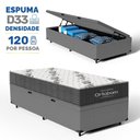 Ver imagem 2 de Cama Box Baú com Colchão Ortobom de Espuma D33 Airtech 100 Solteiro 78 Cm