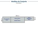 Ver imagem 4 de Cozinha Compacta Planejada 4 Peças 1 Paneleiro Torre Quente 2 Aéreos 1 Balcão Soho CabeCasa MadeiraOriginals Azul/Freijó