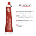 Ver imagem 2 de 30 Unidades Cola Adesiva para Cano Pvc Bisnaga 75g Durín