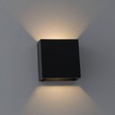 Ver imagem 2 de Arandela de Parede Led Dron Quadrado Facho Duplo Ajustável Externo 3000k 4w Bivolt 12x12x5cm Policar