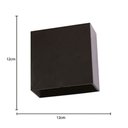 Ver imagem 3 de Arandela de Parede Led Dron Quadrado Facho Duplo Ajustável Externo 3000k 4w Bivolt 12x12x5cm Policar