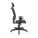 Ver imagem 3 de Cadeira Presidente Escritório Brizza NR 17 Mecanismo Relax Assento Couro Ecológico com Apoio de Cabe