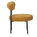 Ver imagem 4 de Kit 2 Poltronas Moma Fratini Assento e Encosto Revestidos em Tecido Damasco Aço Preto
