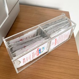 Organizador Sachês De Açúcar E Adoçante Com Tampa Articulada - 1