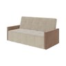 Sofa Cama Retrátil e Reclinável Casal Paris 2m Veludo Areia/marrom - 4