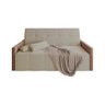 Sofa Cama Retrátil e Reclinável Casal Paris 2m Veludo Areia/marrom - 3