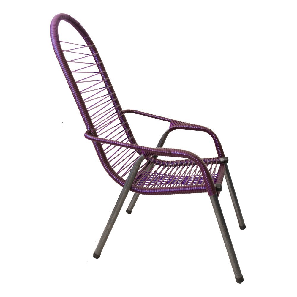 Cadeira de Fio para Varanda Area Externa Luxo Adulto Lilás - 2
