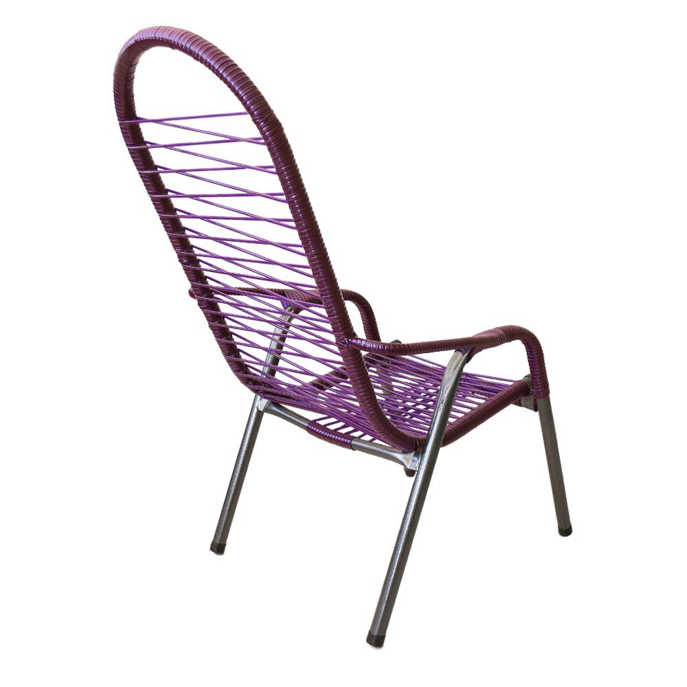 Cadeira de Fio para Varanda Area Externa Luxo Adulto Lilás - 3