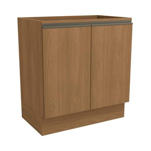 Armário de Cozinha Balcão 80cm 2 Portas G744 Maxxi Canela Kappesberg - Canela