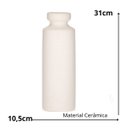 Ver imagem 3 de Vaso Cerâmico Bege 20754 31x10,5 Mart