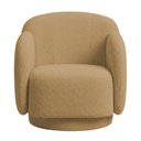 Ver mais imagens de Kit 2 Poltronas Decorativa Avany Base Fixa Bouclé Camel - Nexta Casa