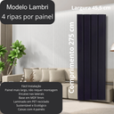 Ver imagem 2 de Painel Ripado/forro Lambri Tabaco 2750 X 455 X 9mm - Caixa com 2 Painéis = 2,5m2