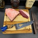 Ver mais imagens de Faca Picanheira 10' Artesanal Híbrida Nossa Senhora Aparecida Inox 3mm Artesanal