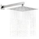 Ver imagem 2 de Chuveiro Ducha Quadrado Inox 20x20cm Braço 30cm Maxforte