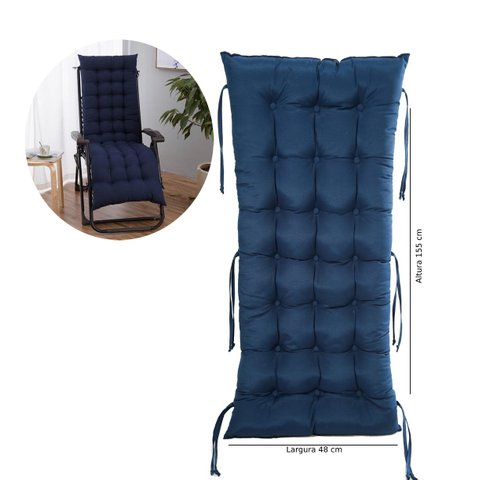 Almofada Futon Vime P/ Cadeira Espreguçadeira de Balanço