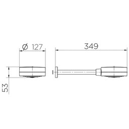 Chuveiro Docol Novo Technoshower 1204830 de Parede Cobre Polido - 3