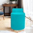 Ver imagem 2 de Kit Puff Banqueta Alto Confortável Reforçado Minimalista Roma Suede