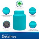 Ver imagem 3 de Kit Puff Banqueta Alto Confortável Reforçado Minimalista Roma Suede