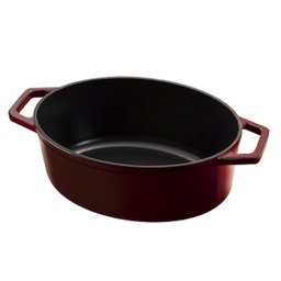 Caçarola Oval Ferro Fundido 30cm 4,6l Burgundy Berlinger Haus - 8