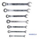 Ver imagem 2 de Kit 7 Peças Jogo Chave Ferramenta Combinada Catraca Boca