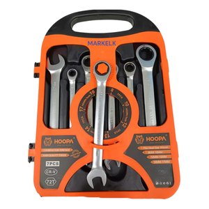 Kit 7 Peças Jogo Chave Ferramenta Combinada Catraca Boca