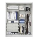 Ver imagem 3 de Guarda Roupa Solteiro com Espelho 4 Portas 3 Gavetas - Sevilha-branco - Móveis Novo Horizonte