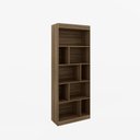 Ver imagem 2 de Estante de Livros 70CMX182CM 4 Prateleiras LV300 Marrom/Castanho