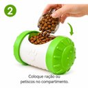 Ver imagem 5 de Brinquedo Dispensador de Ração Interativo Utimix para Cães e Gatos Verde Comedouro Lento Único