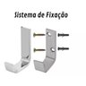 Kit Acessórios para Banheiro 5 Peças Square Luxo Cromado Concept Metais Kit5pecassquareluxo - 2