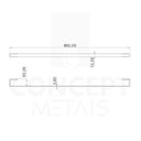 Ver imagem 4 de Kit Acessórios para Banheiro 5 Peças Square Luxo Cromado Concept Metais Kit5pecassquareluxo