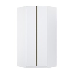 Guarda Roupa Modulado Canto Closet 2 Portas 7 Prateleiras 111,9cm Prime Luciane Móveis - 1