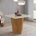 Ver imagem 2 de Mesa de Jantar Vertice 90 C. Vidro 4 Cad. Milla Linho - Henn