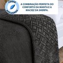 Ver imagem 4 de Coberdrom Edredom Manta Queen Aveludado com Sherpa Soft Dupla Face - Bf Colchões